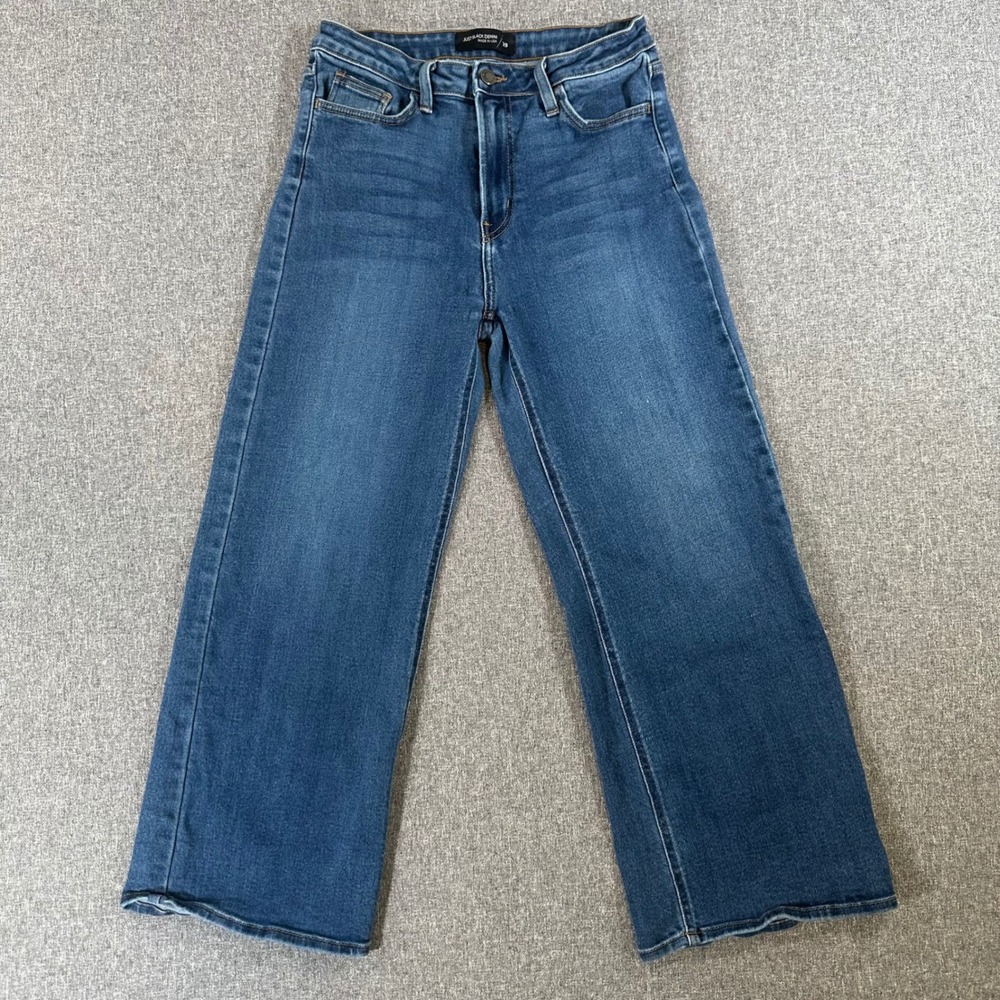 Just Black Denim Jeans Womens 29 BP239J Blue Wide Leg Stretch Made in USA